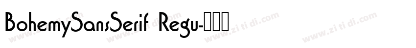 BohemySansSerif Regu字体转换